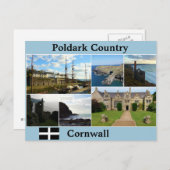 Poldark Country Cornwall Fotocollage Briefkaart (Voorkant / Achterkant)