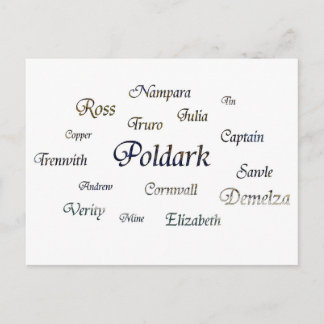 Poldark Names Briefkaart