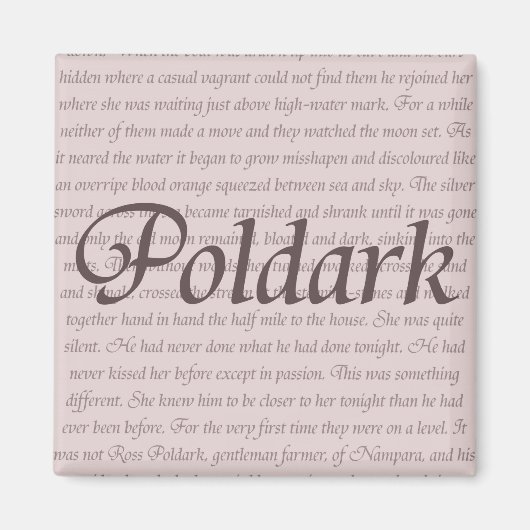 Poldark Quote Magneet (Voorkant)