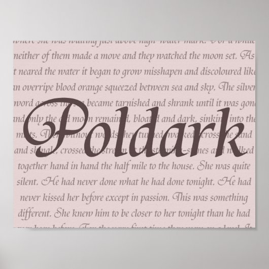 Poldark Quote Poster (Voorkant)