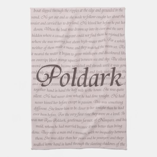 Poldark Quote Theedoek (Verticaal)