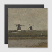 Polder met molens in de buurt van Overschie (Voorkant / Achterkant)