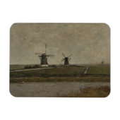 Polder met molens in de buurt van Overschie Magneet (Horizontaal)