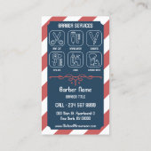Pole  Barber Shop Visitekaartje (Achterkant)