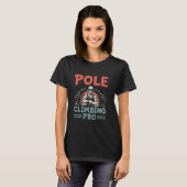 Pole Climbing Pro Lineman Elektricien Elektrische T-shirt (Voorkant volledig)