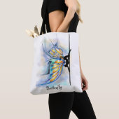 Pole Dance Butterfly Pose with Butterfly Wings Bag Tote Bag (Dichtbij)