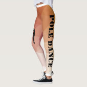 Pole Dance en Fitness Red en Oranje Leggings (Links)