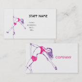 pole danse BUSINESS CARD Visitekaartje (Voorkant / Achterkant)
