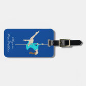 Pole Fitness Bagagelabel (Voorkant horizontaal)