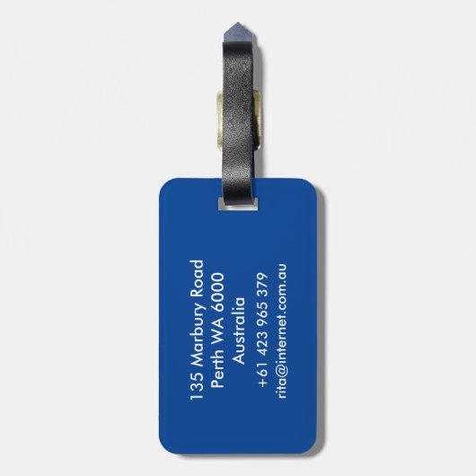 Pole Fitness Bagagelabel (Achterkant verticaal)