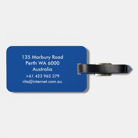 Pole Fitness Bagagelabel (Achterkant horizontaal)