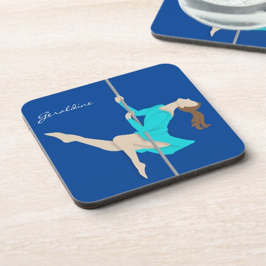 Pole Fitness Bier Onderzetter (Linkerzijde)