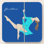 Pole Fitness Bier Onderzetter (Voorkant)