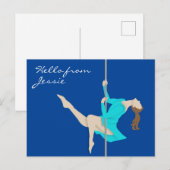 Pole Fitness Briefkaart (Voorkant / Achterkant)