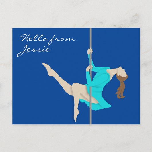Pole Fitness Briefkaart (Voorkant)
