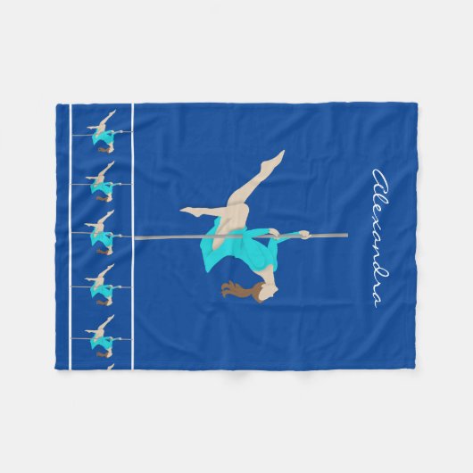 Pole Fitness Fleece Deken (Voorkant (Horizontaal))