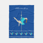 Pole Fitness Fleece Deken (Voorkant)