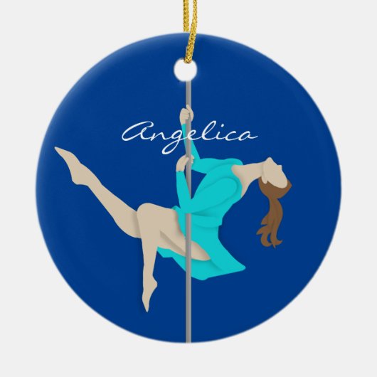 Pole Fitness Keramisch Ornament (Voorkant)