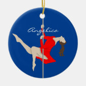 Pole Fitness Keramisch Ornament (Voorkant)