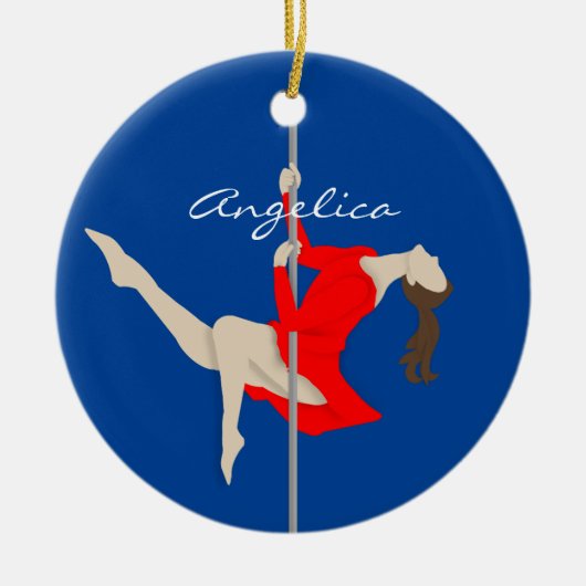 Pole Fitness Keramisch Ornament (Voorkant)