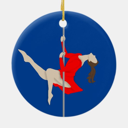 Pole Fitness Keramisch Ornament (Achterkant)