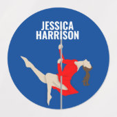 Pole Fitness Labels (Design 1)