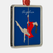 Pole Fitness Metalen Ornament (Rechts)