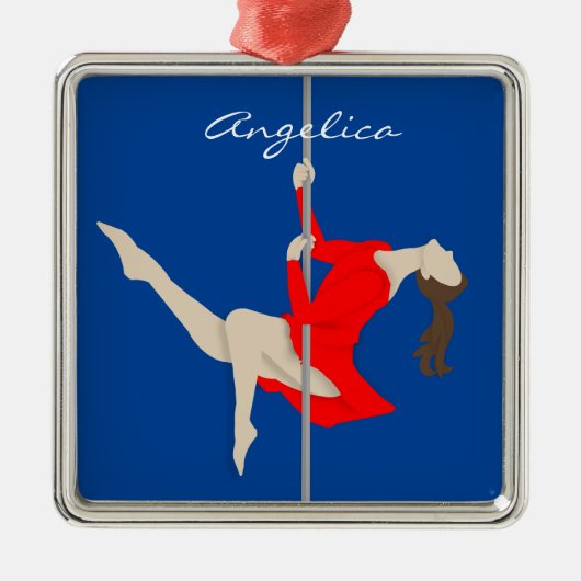 Pole Fitness Metalen Ornament (Voorkant)