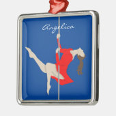 Pole Fitness Metalen Ornament (Links)