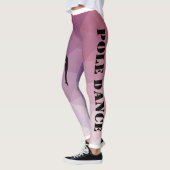 Pole Fitness Paarse en roze Leggings (Links)