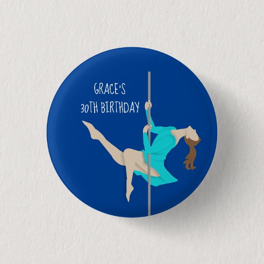 Pole Fitness Ronde Button 3,2 Cm (Voorkant)
