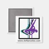 Pole Fitness Silhouet Magneet (Voorkant / Achterkant)