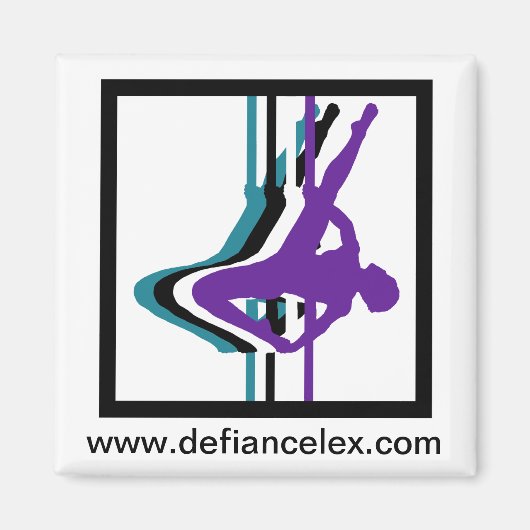 Pole Fitness Silhouet Magneet (Voorkant)