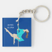 Pole Fitness Sleutelhanger (Achterkant)