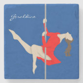 Pole Fitness Stenen Onderzetter (Voorkant)