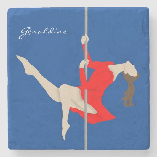 Pole Fitness Stenen Onderzetter (Voorkant)