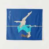Pole Fitness Wandkleed (Voorkant (horizontaal))