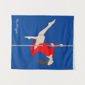 Pole Fitness Wandkleed (Voorkant (horizontaal))