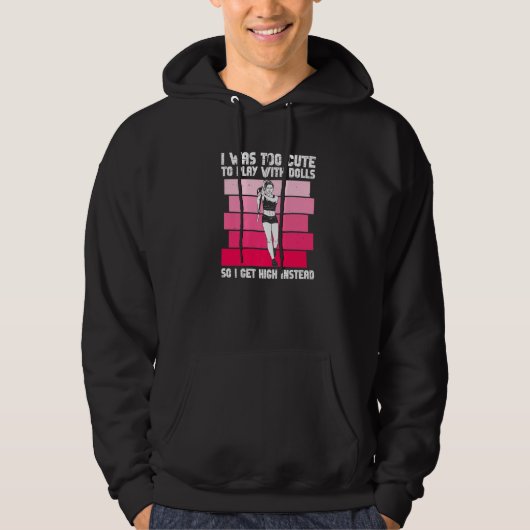 Pole Jumper Girl en Pole Vault Jump Athlete 1 Hoodie (Voorkant)