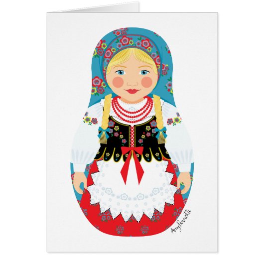 Pole Matryoshka Kaart (Voorkant)