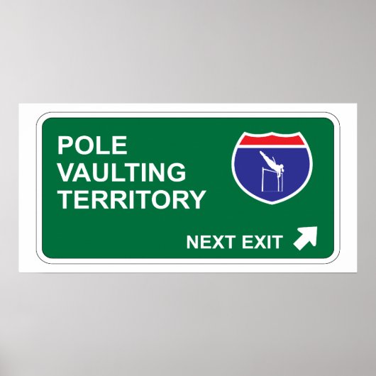 Pole met volgende uitgang poster (Voorkant)