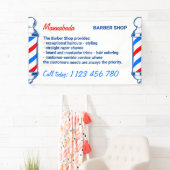 Pole Supply Service Black Red Navy Barber Shop Spandoek (Insitu)