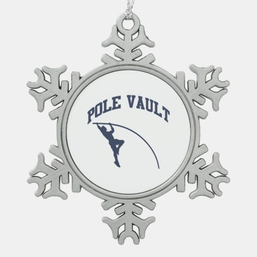 Pole Valt Tin Sneeuwvlok Ornament (Voorkant)