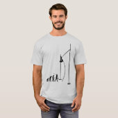 Pole Vault Athlete T-shirt (Voorkant volledig)