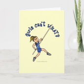 Pole Vault - blauw (licht) Kaart (Voorkant)