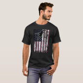 Pole Vault Clearing the Bar Independence Day T-shirt (Voorkant volledig)