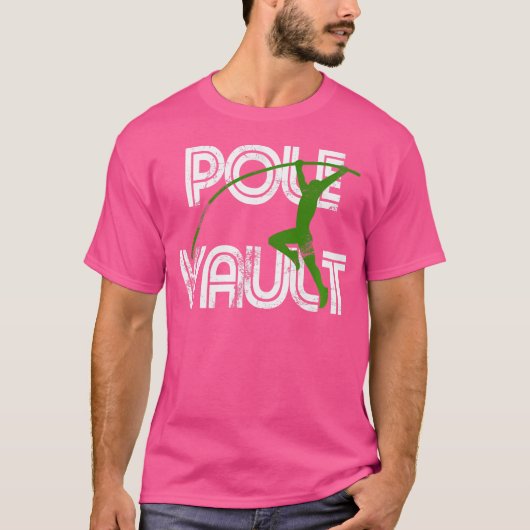 Pole Vault - Distressed  Look Pole Vaulti T-shirt (Voorkant)