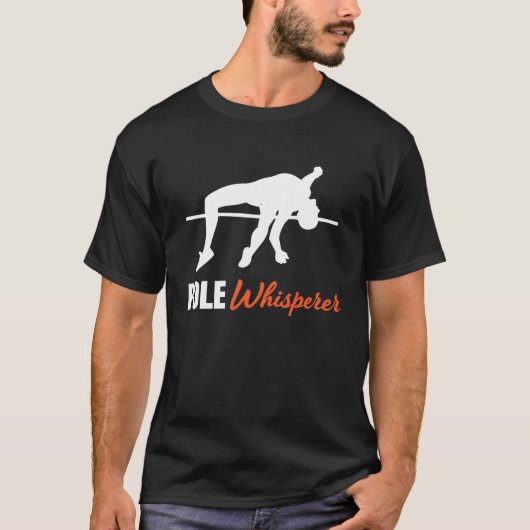 Pole Vault For Athletics Bar High Jumper Track And T-shirt (Voorkant)