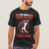 Pole Vault For Athletics Bar High Jumper Track And T-shirt (Voorkant)