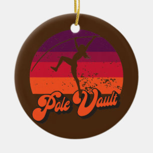 Pole Vault Fun Vaulting for Girl Vaulters Keramisch Ornament